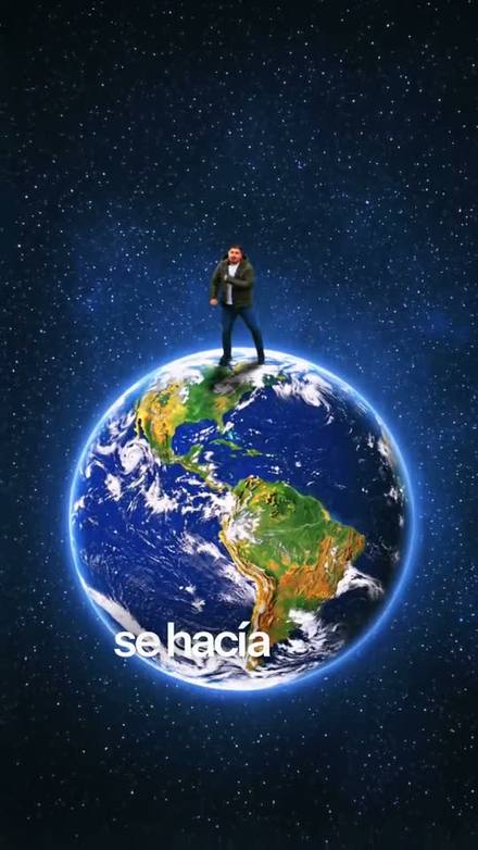 Pieza de marca de HEAT con un globo terráqueo